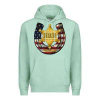 Seafoam sheriff american flag Premium Hoodie - JahusDesignShop