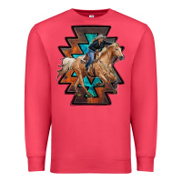 Cardinal cowgirl with aztec Premium Sweatshirt - RanaPortraitStore