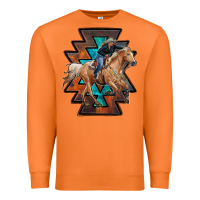Carrot cowgirl with aztec Premium Sweatshirt - RanaPortraitStore