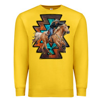Lemon cowgirl with aztec Premium Sweatshirt - RanaPortraitStore