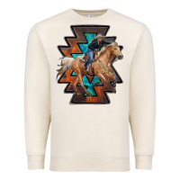 Sandshell cowgirl with aztec Premium Sweatshirt - RanaPortraitStore