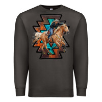 Smoke cowgirl with aztec Premium Sweatshirt - RanaPortraitStore