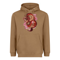 Toasted Coconut red dragon and sakura cherry blossoms Heavyweight Hoodie - RanaPortraitStore