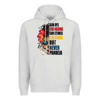 Dove Grey always chingona sugar skull Premium Hoodie - BundleAndBundleShop