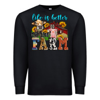 Black life is better on the farm Premium Sweatshirt - Zillion Design Studio
