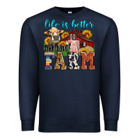 Navy life is better on the farm Premium Sweatshirt - Zillion Design Studio