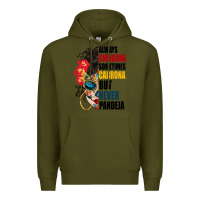 Army Green always chingona sugar skull Premium Hoodie - BundleAndBundleShop