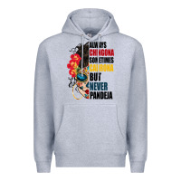 Heather Grey always chingona sugar skull Premium Hoodie - BundleAndBundleShop