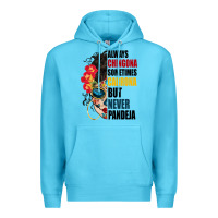 Ocean Blue always chingona sugar skull Premium Hoodie - BundleAndBundleShop