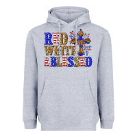 Red White And Blessed Heavyweight Hoodie | Teevron
