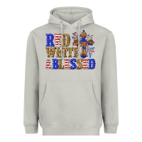 Moon Dust red white and blessed Heavyweight Hoodie - texasbilliewilder