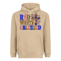 Mushroom red white and blessed Heavyweight Hoodie - texasbilliewilder