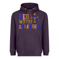 Plum red white and blessed Heavyweight Hoodie - texasbilliewilder