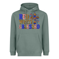 Sage red white and blessed Heavyweight Hoodie - texasbilliewilder