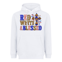 White red white and blessed Heavyweight Hoodie - texasbilliewilder