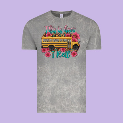 This Is How I Roll School Bus Vintage Tee Designed By Artiststas