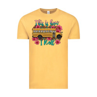 Vintage Mustard this is how i roll school bus Vintage Tee - Artiststas