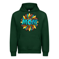 Forest Green sunflower mom leopard Urban Hoodie - Artiststas
