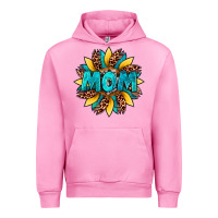 Fuchsia Pink sunflower mom leopard Urban Hoodie - Artiststas