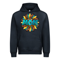Navy sunflower mom leopard Urban Hoodie - Artiststas