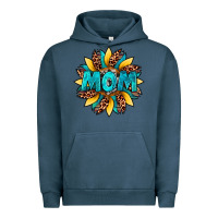 Pigment Midnight Navy sunflower mom leopard Urban Hoodie - Artiststas