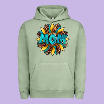 Sunflower Mom Leopard Urban Hoodie Designed By Artiststas