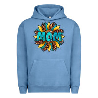 Pigment Pebble Blue sunflower mom leopard Urban Hoodie - Artiststas