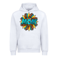 White sunflower mom leopard Urban Hoodie - Artiststas