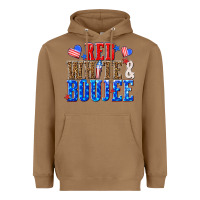 Toasted Coconut red white and boujee billie wilder Heavyweight Hoodie - texasbilliewilder