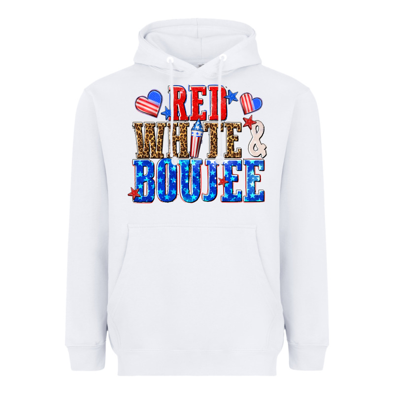 Red White And Boujee Billie Wilder Heavyweight Hoodie by texasbilliewilder | Teevron