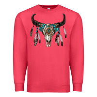 Cardinal boho bull skull Premium Sweatshirt - RanaPortraitStore