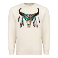 Sandshell boho bull skull Premium Sweatshirt - RanaPortraitStore