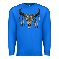 True Royal boho bull skull Premium Sweatshirt - RanaPortraitStore