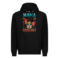Black mama chingona Premium Hoodie - BundleAndBundleShop
