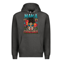 Charcoal Heather mama chingona Premium Hoodie - BundleAndBundleShop