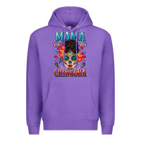 Purple mama chingona Premium Hoodie - BundleAndBundleShop