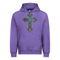 Tulip turquoise cross Urban Hoodie - AdoDesignShop