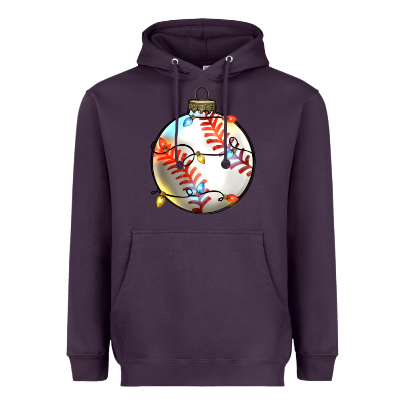 Christmas Baseball Heavyweight Hoodie by Zillion Design Studio | Teevron