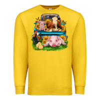 Lemon farm truck animals Premium Sweatshirt - Zillion Design Studio