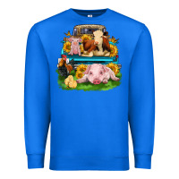 True Royal farm truck animals Premium Sweatshirt - Zillion Design Studio