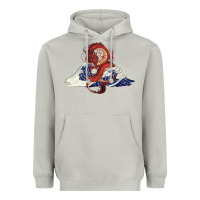 Moon Dust asian dragon and ocean waves Heavyweight Hoodie - RanaPortraitStore