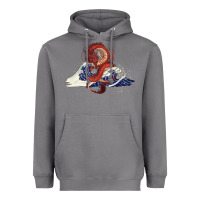 Storm asian dragon and ocean waves Heavyweight Hoodie - RanaPortraitStore