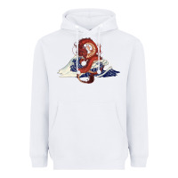 White asian dragon and ocean waves Heavyweight Hoodie - RanaPortraitStore