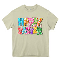 Mossy Happy Easter Heavy Core Tee - CowhideDigitalArt