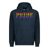 Navy pride lgbtq glitter Premium Hoodie - Artiststas