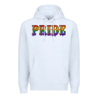 White pride lgbtq glitter Premium Hoodie - Artiststas