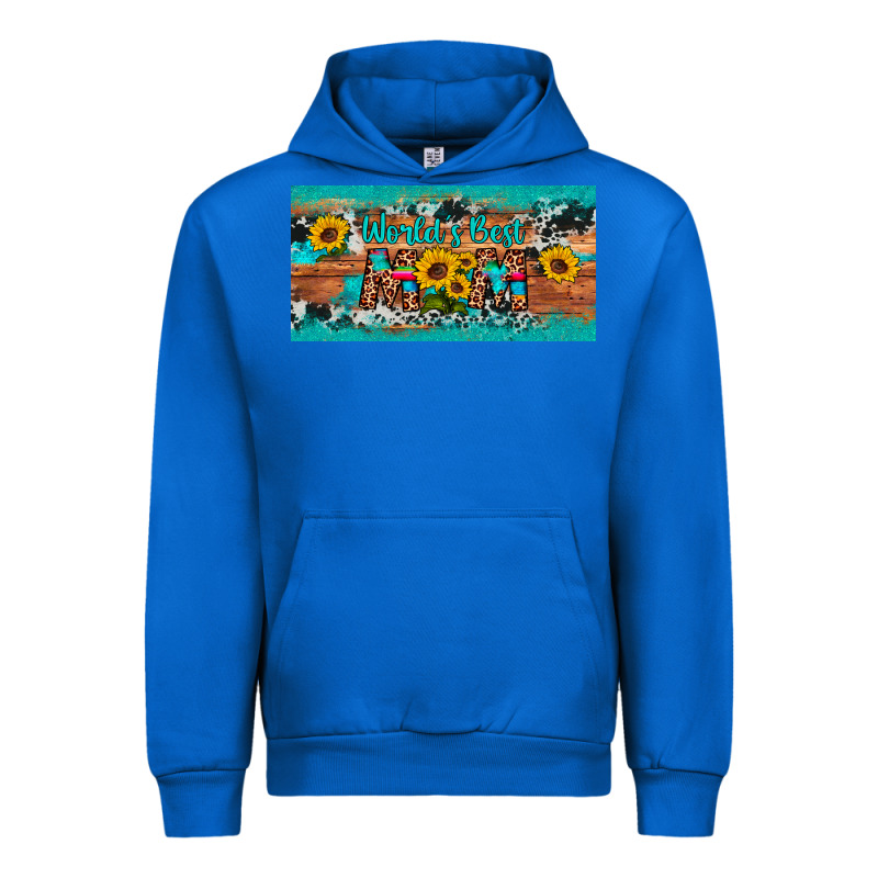 World's Best Mom Sunflower License Plate Urban Hoodie by Artiststas | Teevron