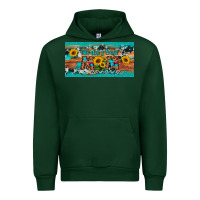 Forest Green world's best mom sunflower license plate Urban Hoodie - Artiststas