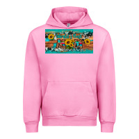 Fuchsia Pink world's best mom sunflower license plate Urban Hoodie - Artiststas