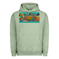 Pigment Oil Green world's best mom sunflower license plate Urban Hoodie - Artiststas